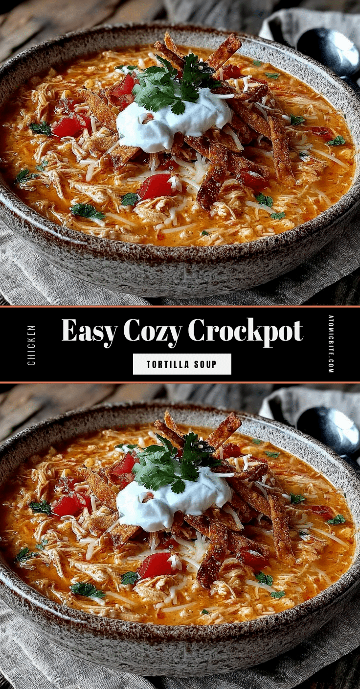 crockpot chicken tortilla soup recipe