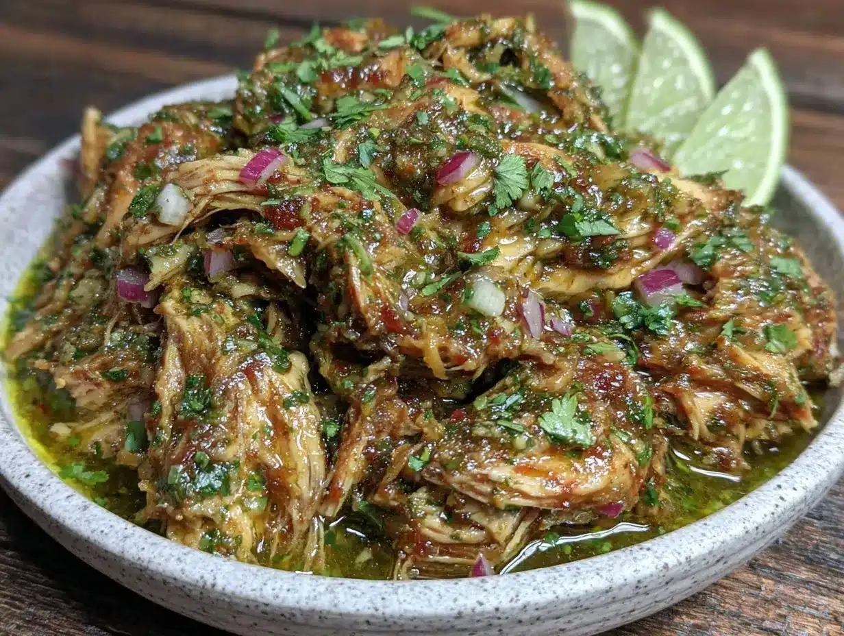crockpot salsa verde chicken preparation steps