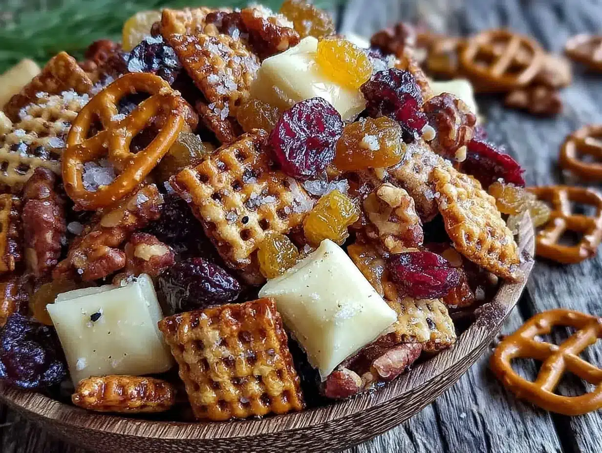 Crunchy No-Melt Beach Snack Mix preparation steps
