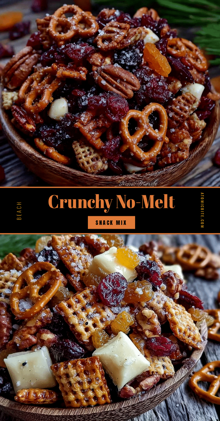 Crunchy No-Melt Beach Snack Mix recipe