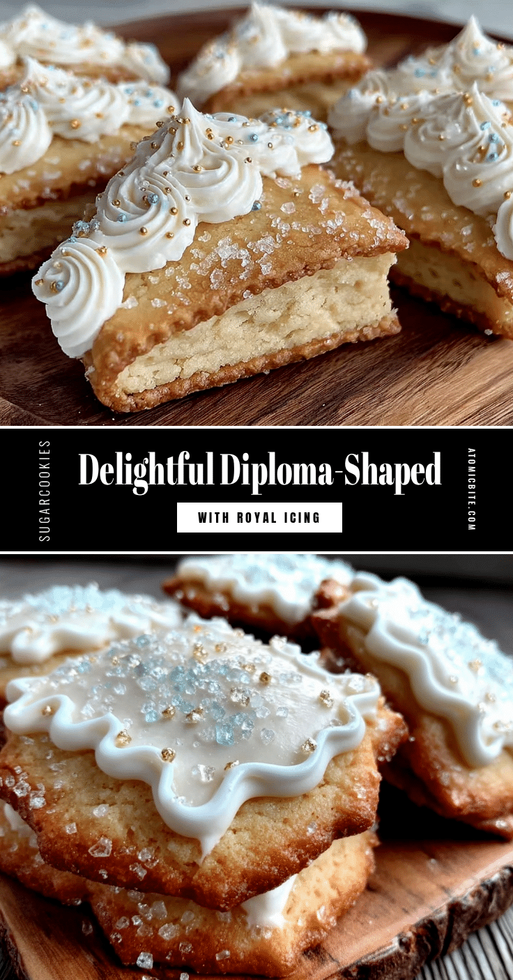 diploma-shaped sugar cookies recipe