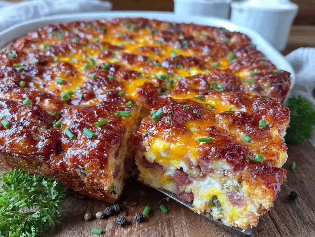 Easy Cheesy Easter Breakfast Casserole - featured image
