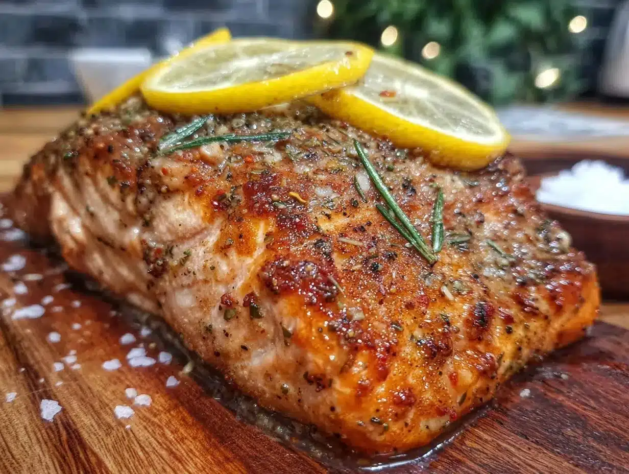 easy crispy baked lemon pepper salmon preparation steps