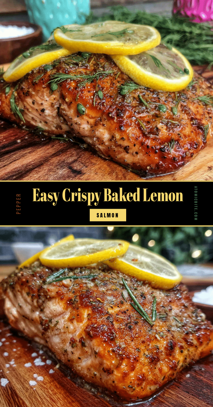 easy crispy baked lemon pepper salmon recipe