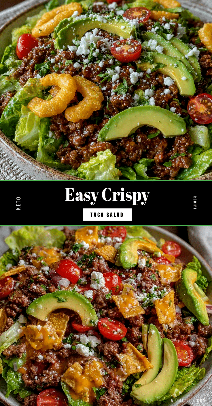easy crispy keto taco salad recipe