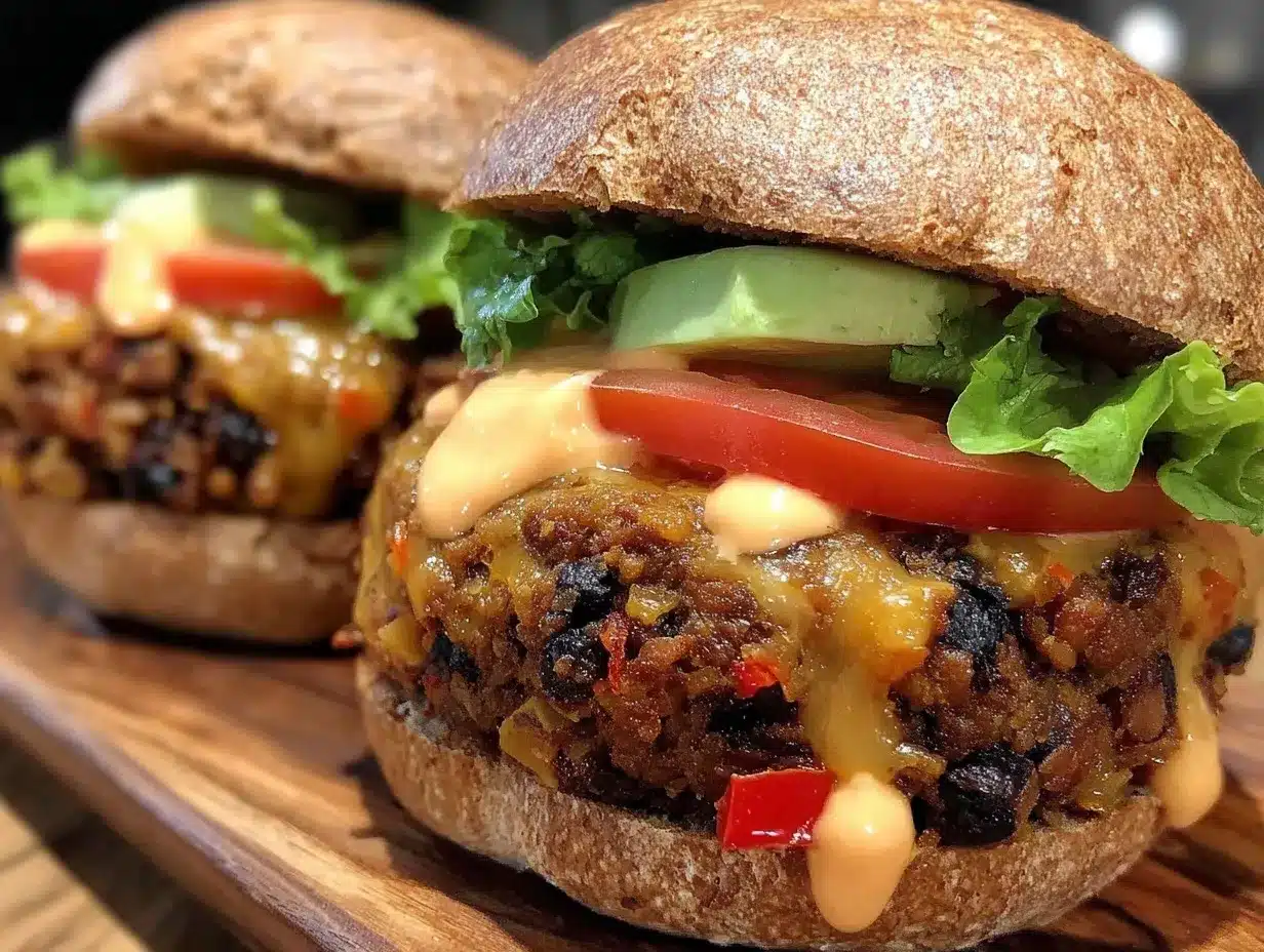 easy crispy vegan black bean burgers preparation steps
