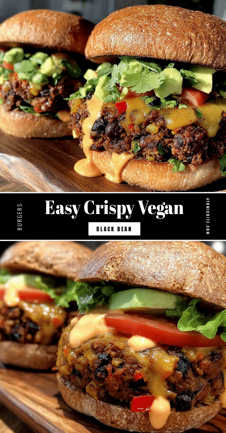 easy crispy vegan black bean burgers recipe