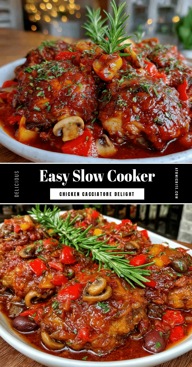 easy crockpot chicken cacciatore recipe