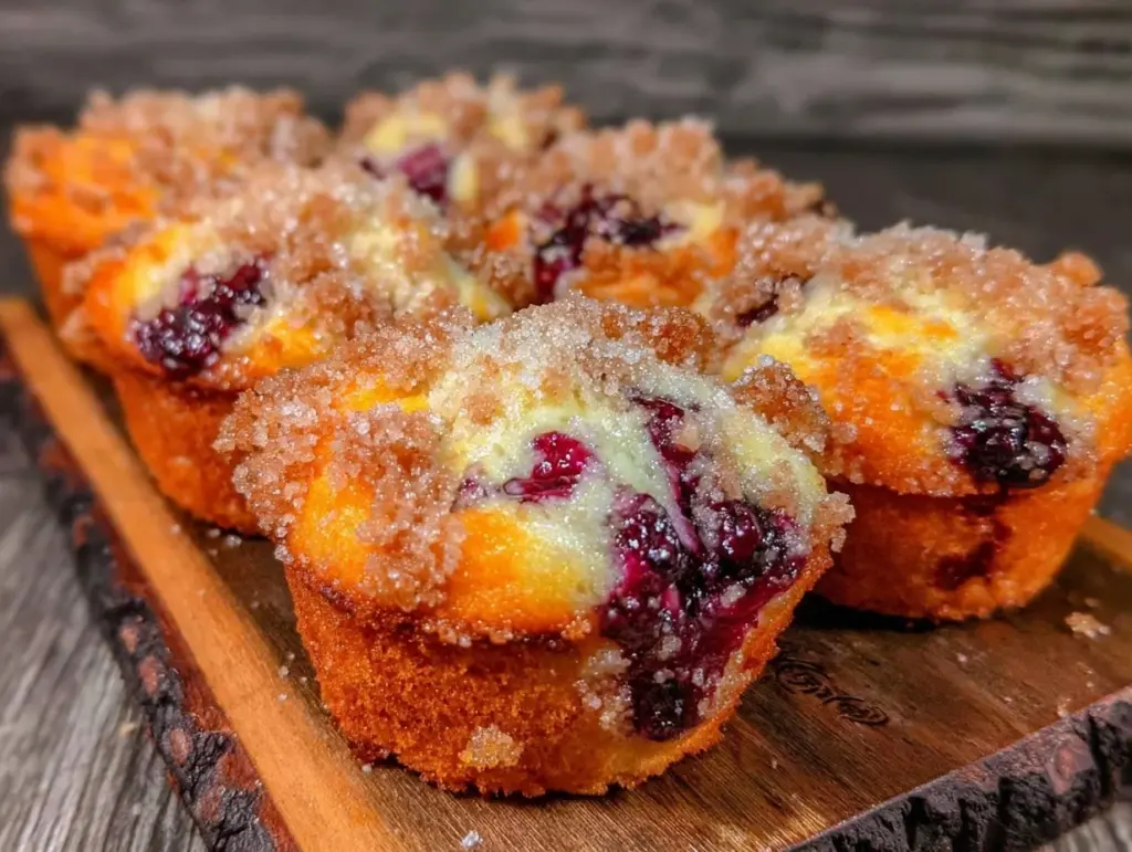 easy fluffy blueberry muffins - featured image