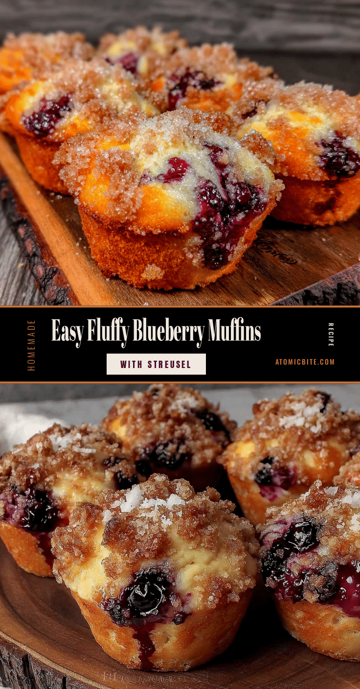 easy fluffy blueberry muffins recipe