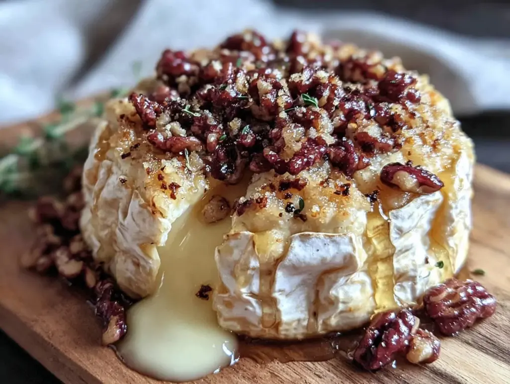 easy gooey baked brie - featured image