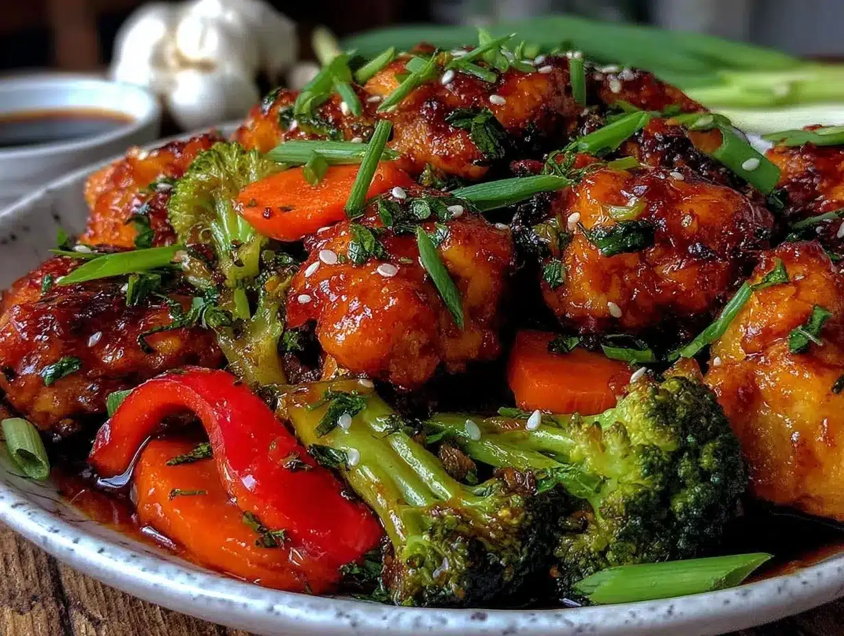 easy honey garlic chicken stir-fry preparation steps