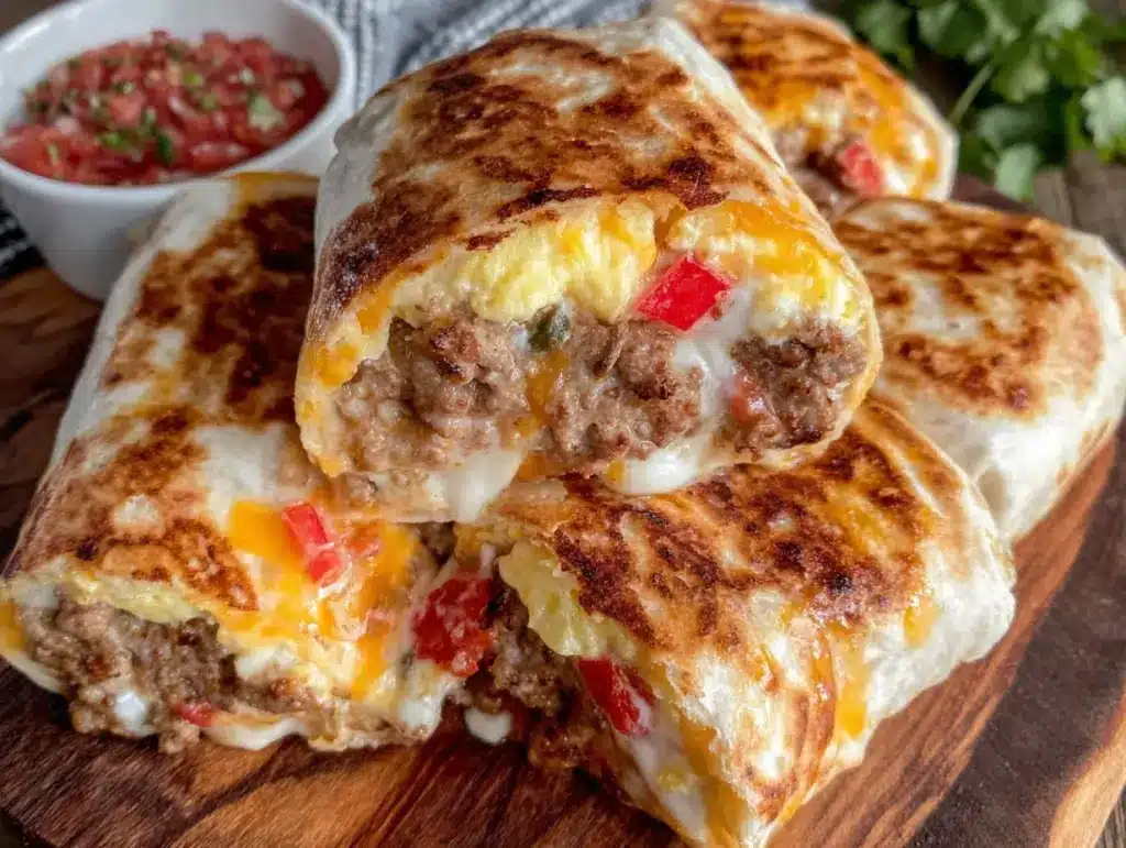 easy make-ahead breakfast burritos - featured image