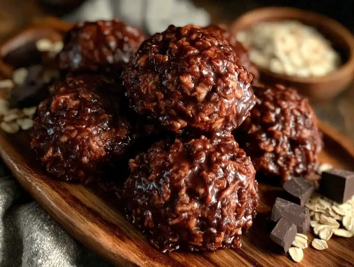 easy no-bake chewy chocolate cookies preparation steps