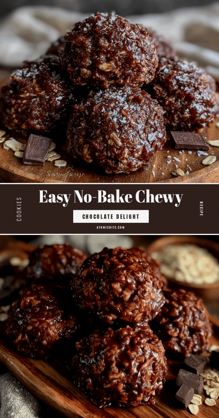 easy no-bake chewy chocolate cookies recipe