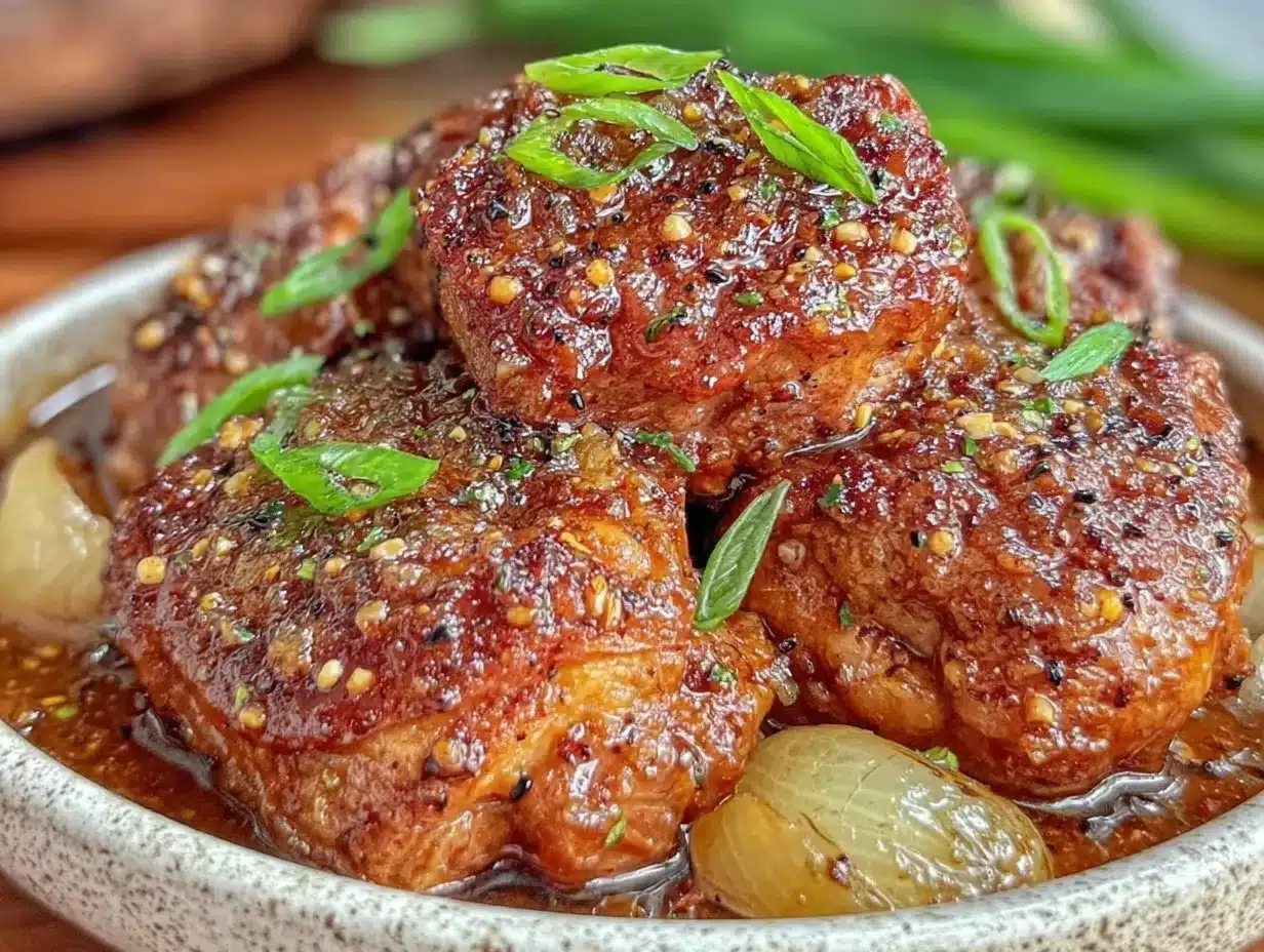 easy savory Filipino chicken adobo recipe preparation steps