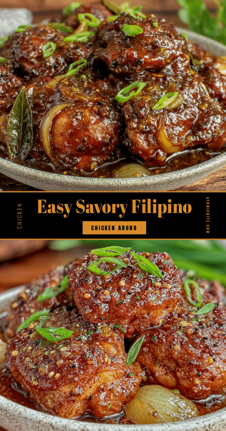 easy savory Filipino chicken adobo recipe recipe