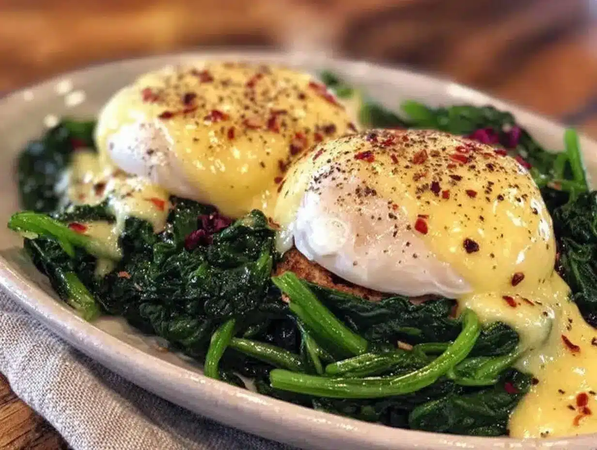 eggs florentine recipe preparation steps