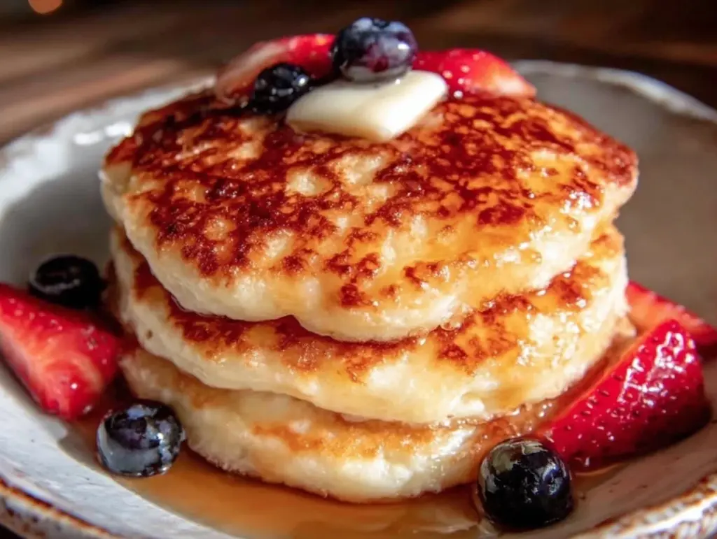 fluffy protein pancakes - featured image