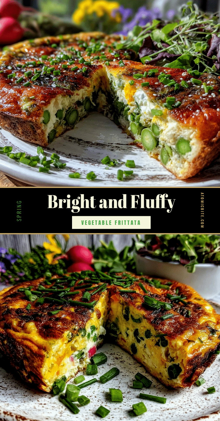 fluffy spring vegetable frittata recipe