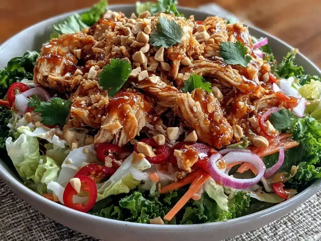 fresh asian chicken salad - featured image