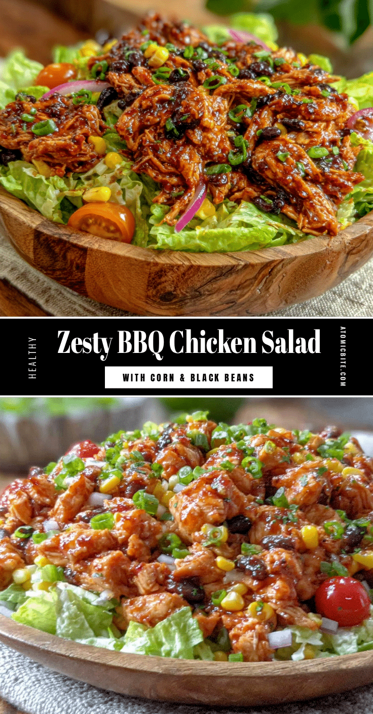 fresh BBQ chicken salad recipe