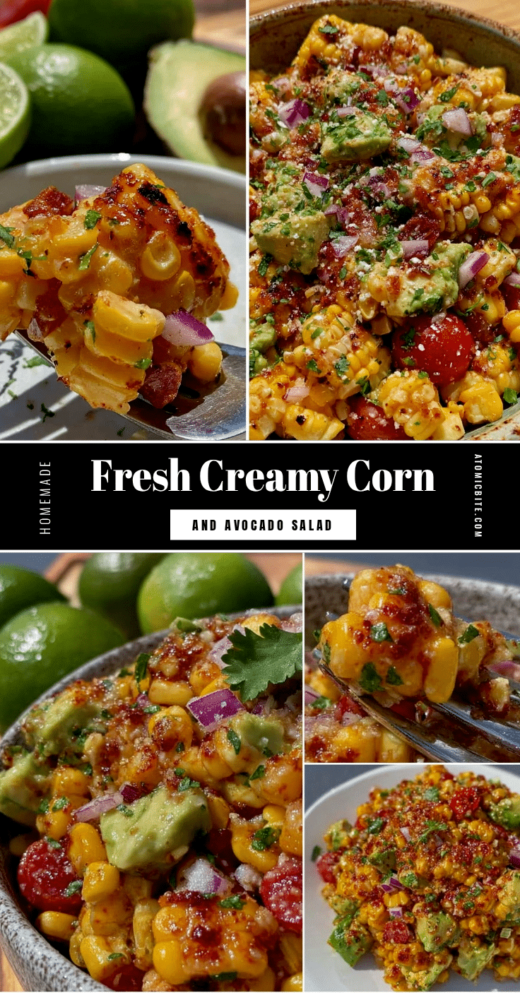 fresh creamy corn and avocado salad recipe