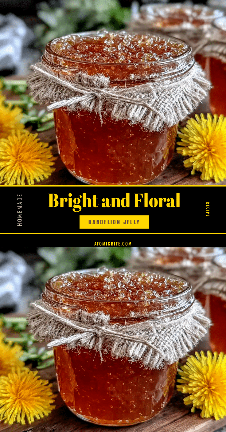 fresh homemade dandelion jelly recipe