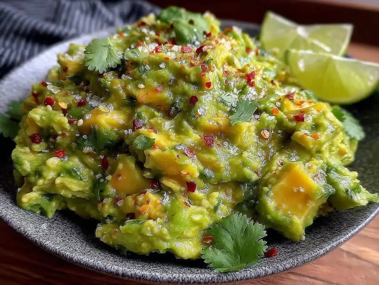 fresh homemade guacamole preparation steps