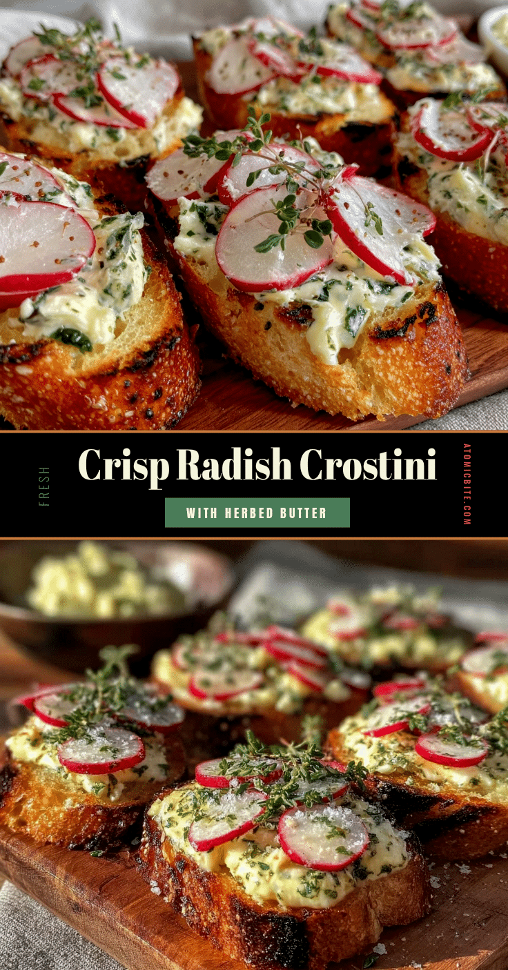 fresh radish crostini recipe