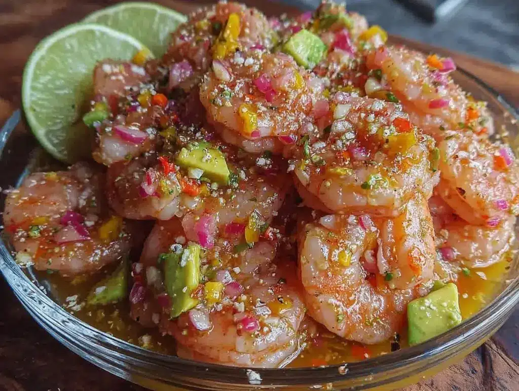 fresh shrimp ceviche - featured image