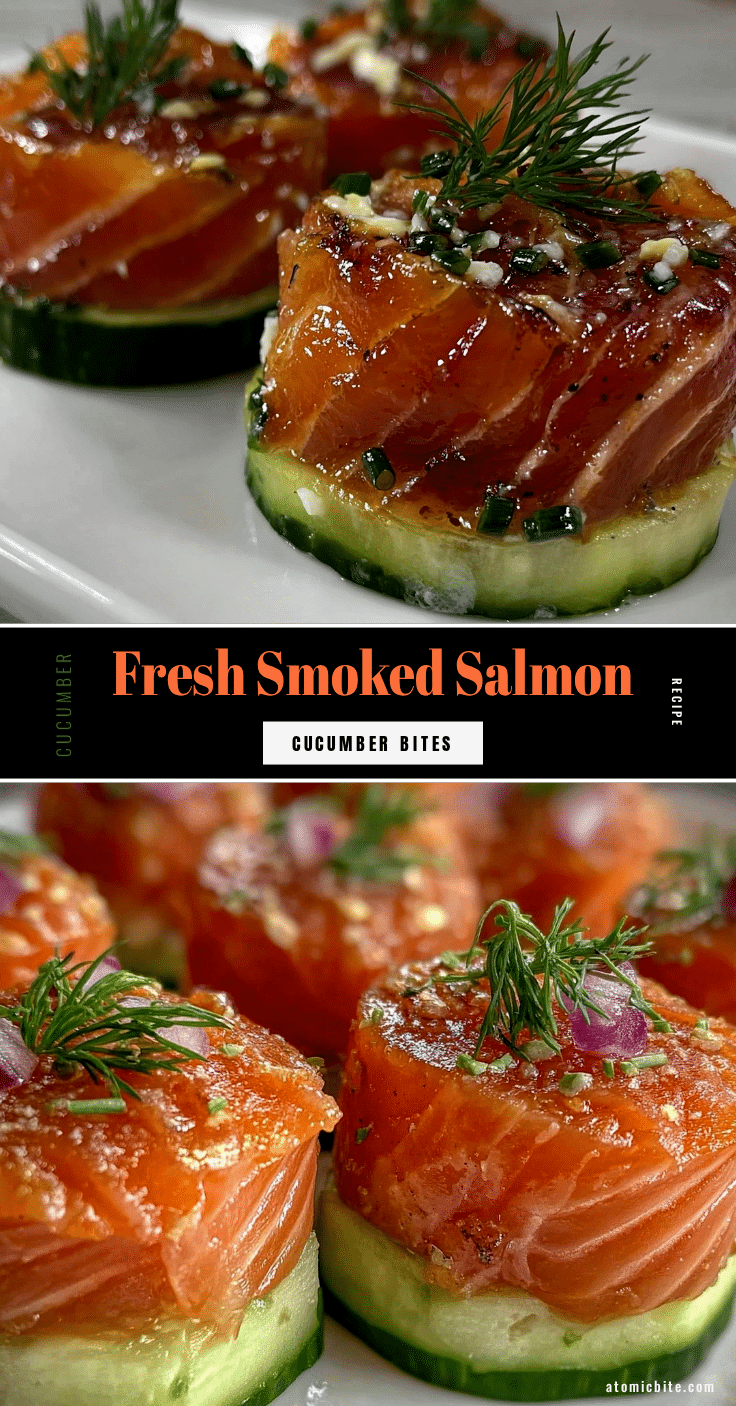 fresh smoked salmon cucumber bites recipe