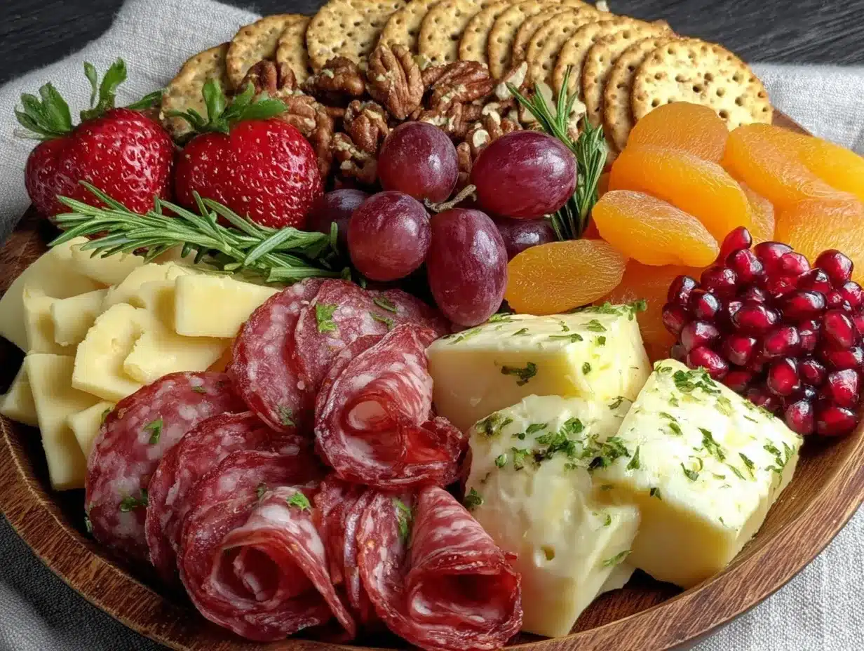 fresh spring charcuterie board preparation steps