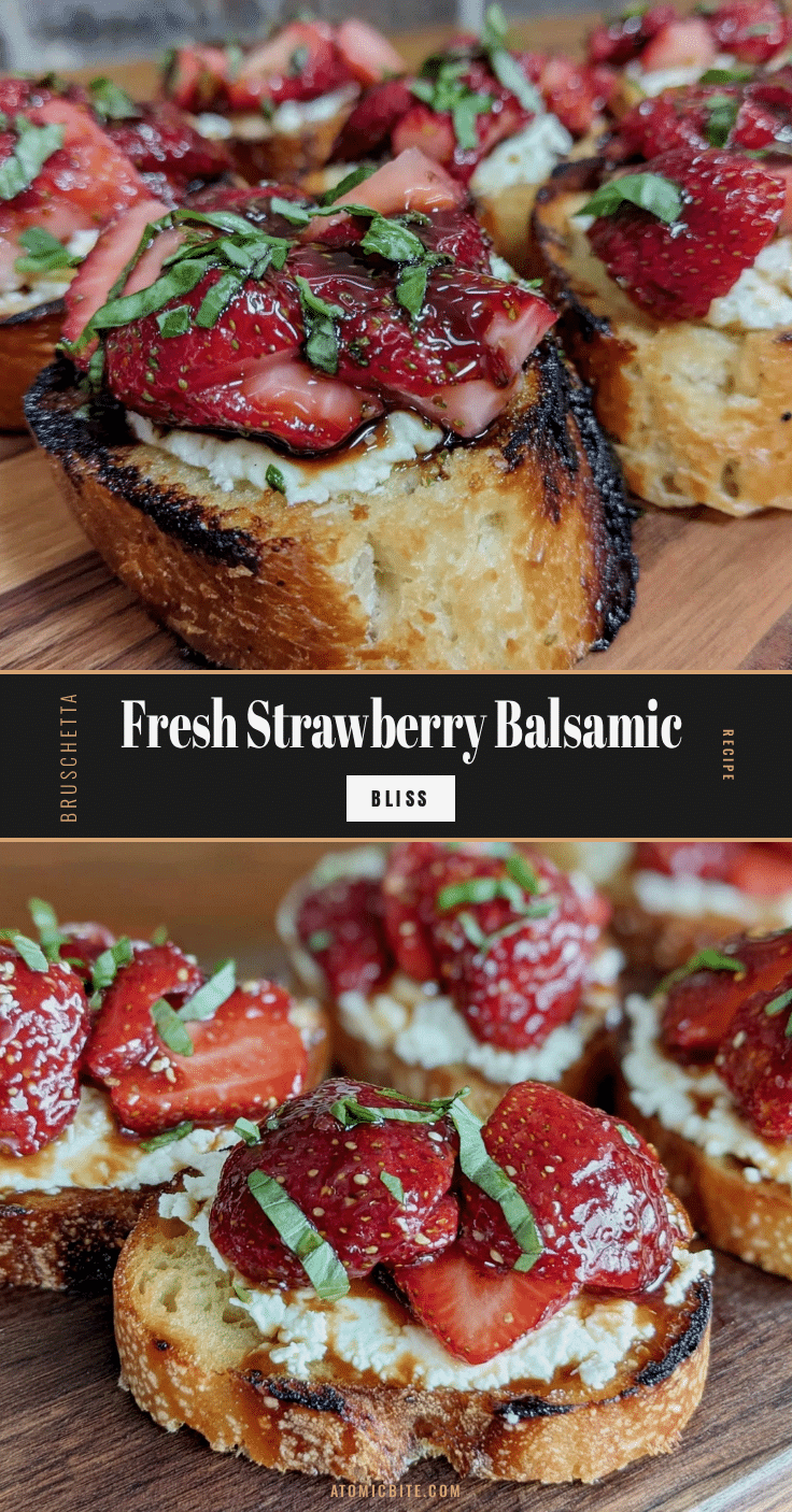 fresh strawberry balsamic bruschetta recipe