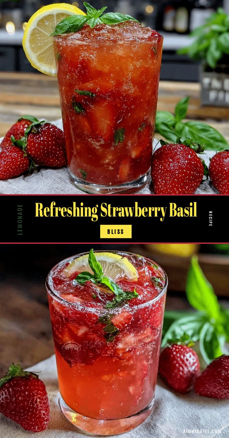 fresh strawberry basil lemonade recipe