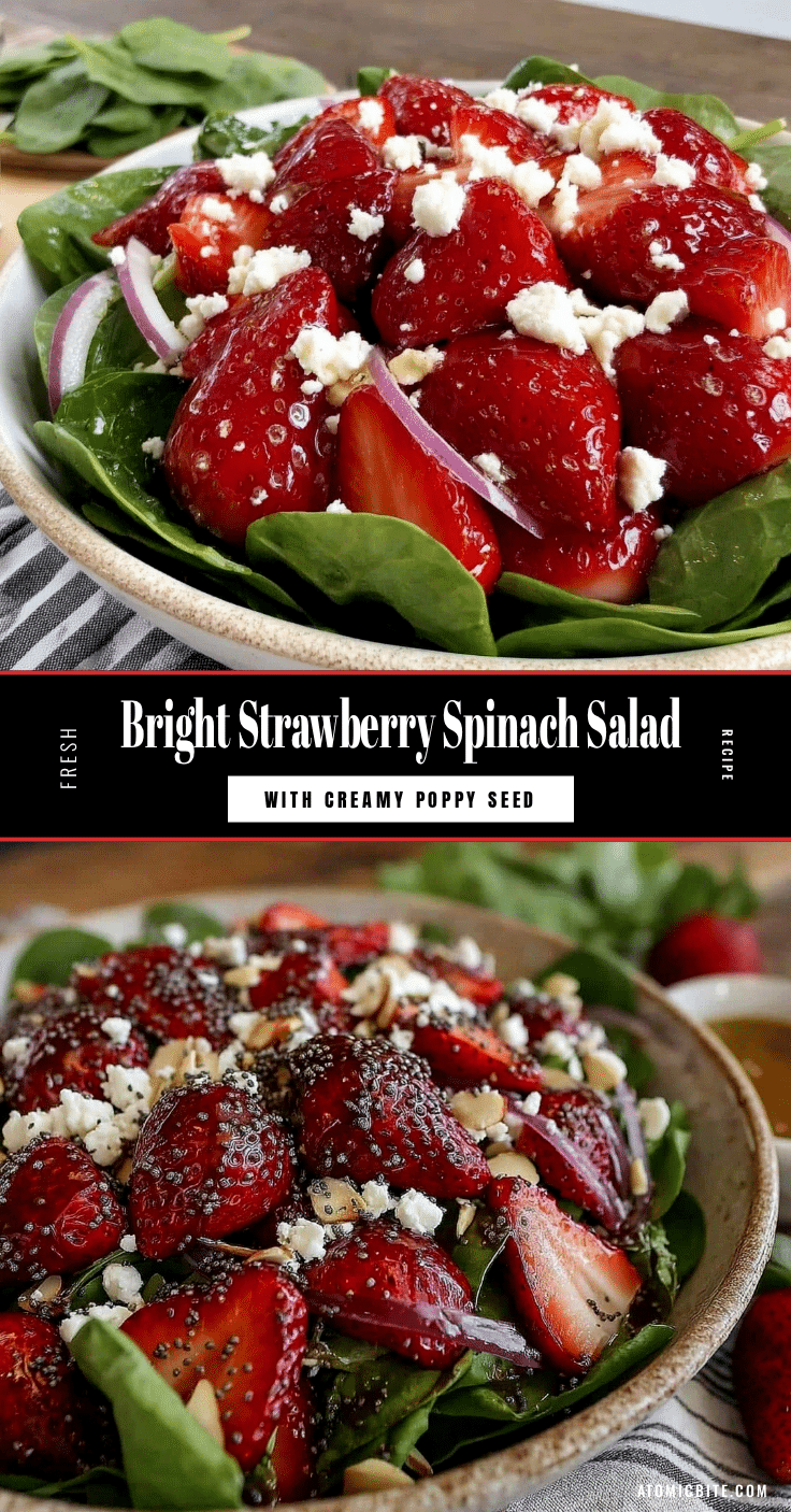 fresh strawberry spinach salad recipe