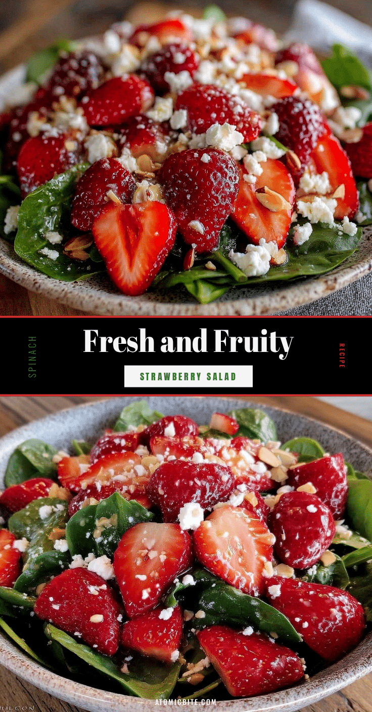 fresh strawberry spinach salad recipe