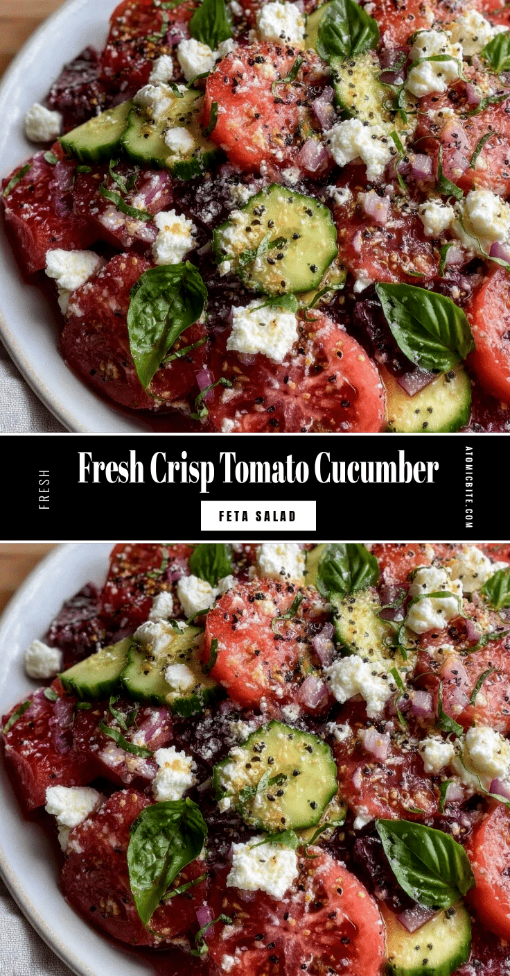 fresh tomato cucumber feta salad recipe