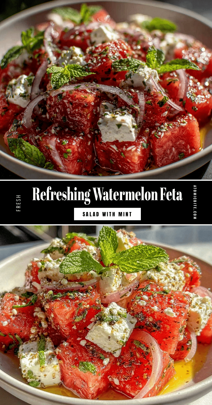 Fresh Watermelon Feta Salad recipe