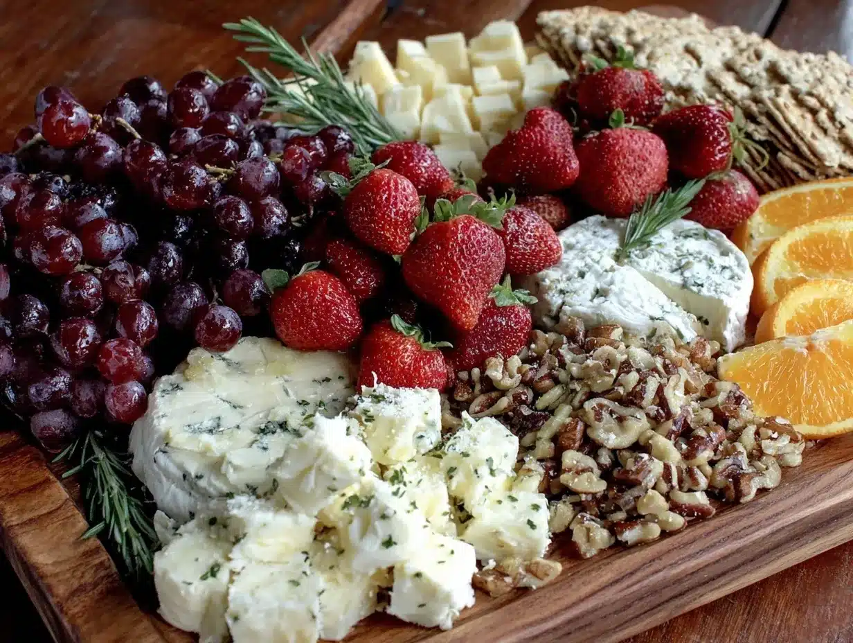 fruit and cheese board preparation steps