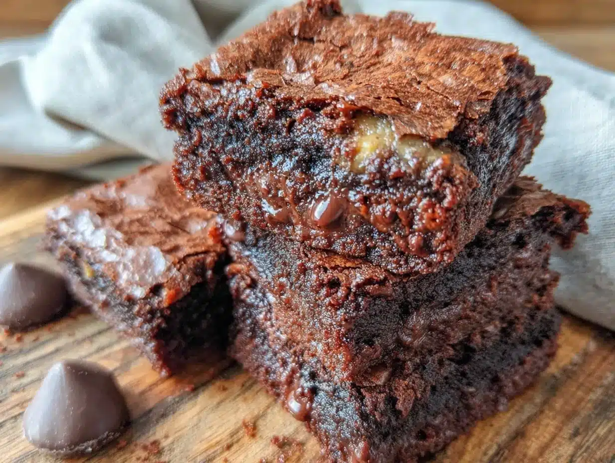 fudgy double chocolate brownies preparation steps