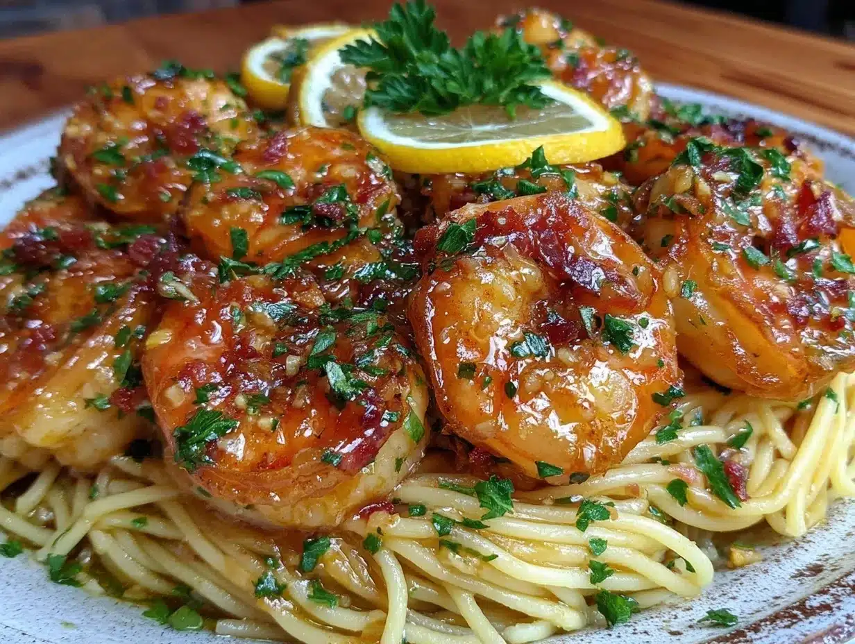 garlic butter shrimp scampi preparation steps