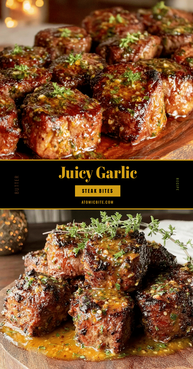 garlic butter steak bites recipe