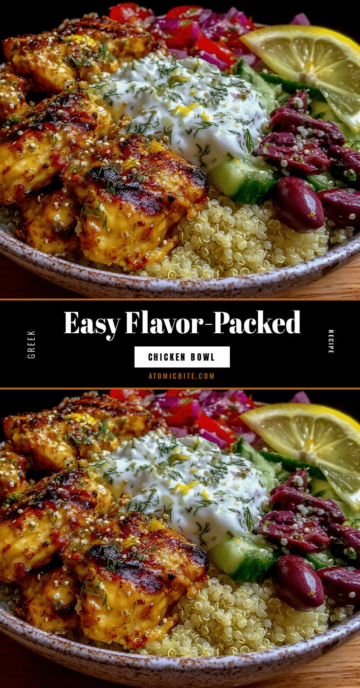 Greek chicken bowl recipe