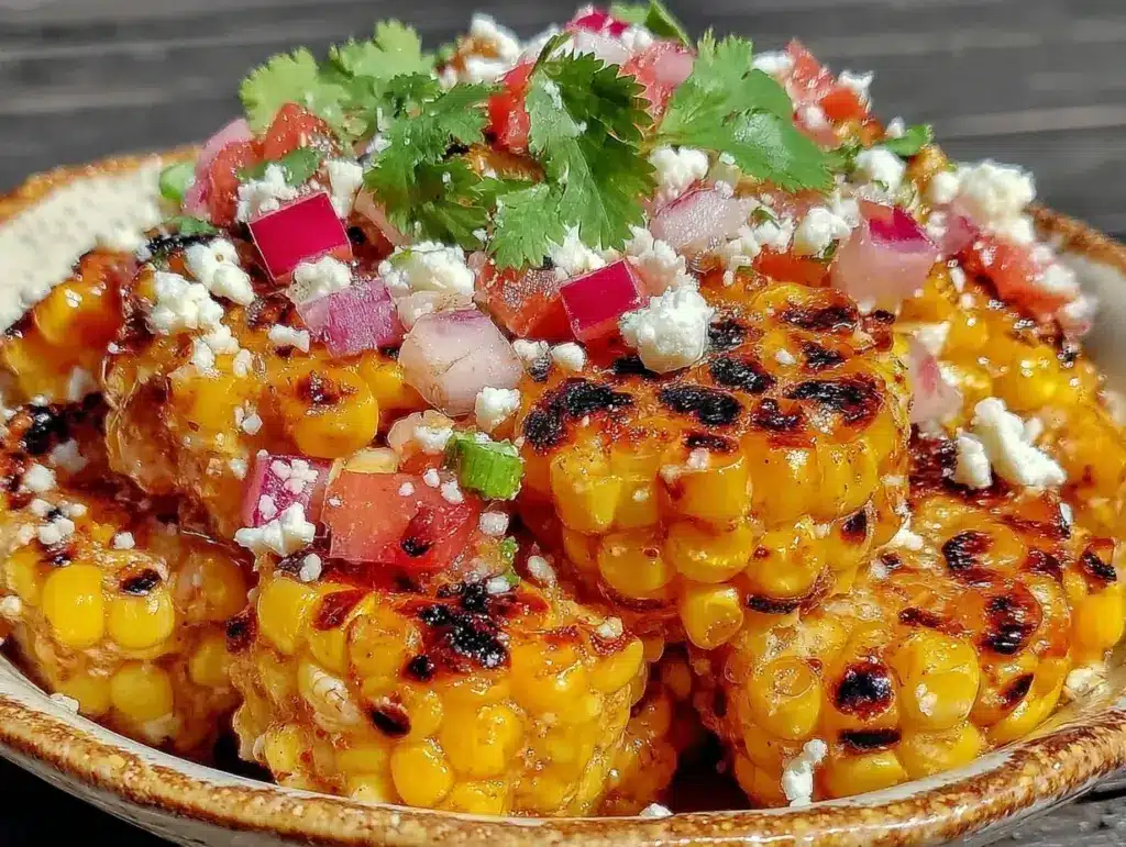 grilled corn salad mexican street style - featured image