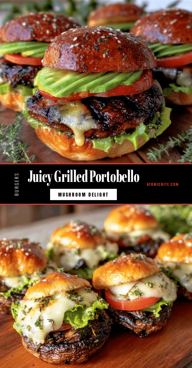 grilled portobello mushroom burgers recipe