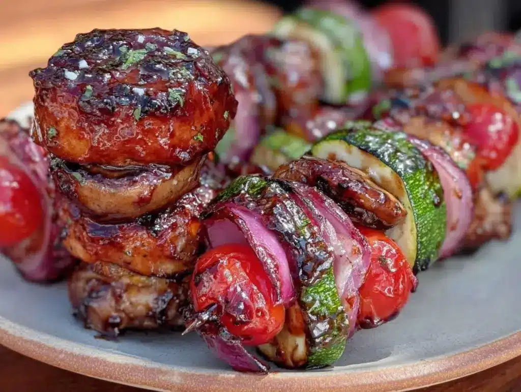 grilled vegetable kabobs - featured image