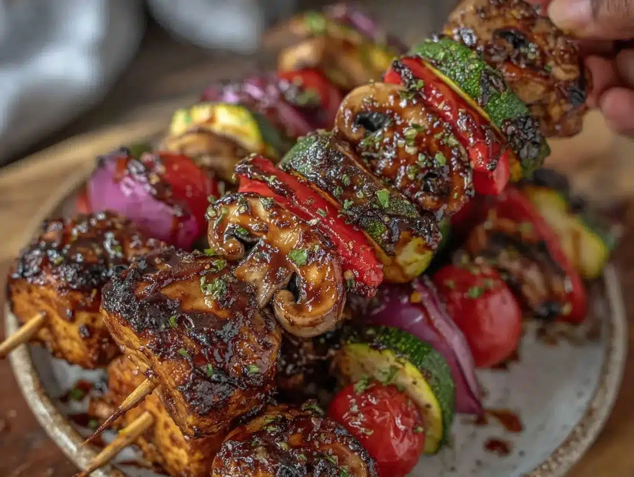 grilled vegetable kabobs preparation steps