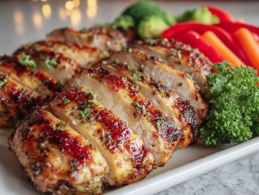 healthy baked chicken breast meal prep - featured image