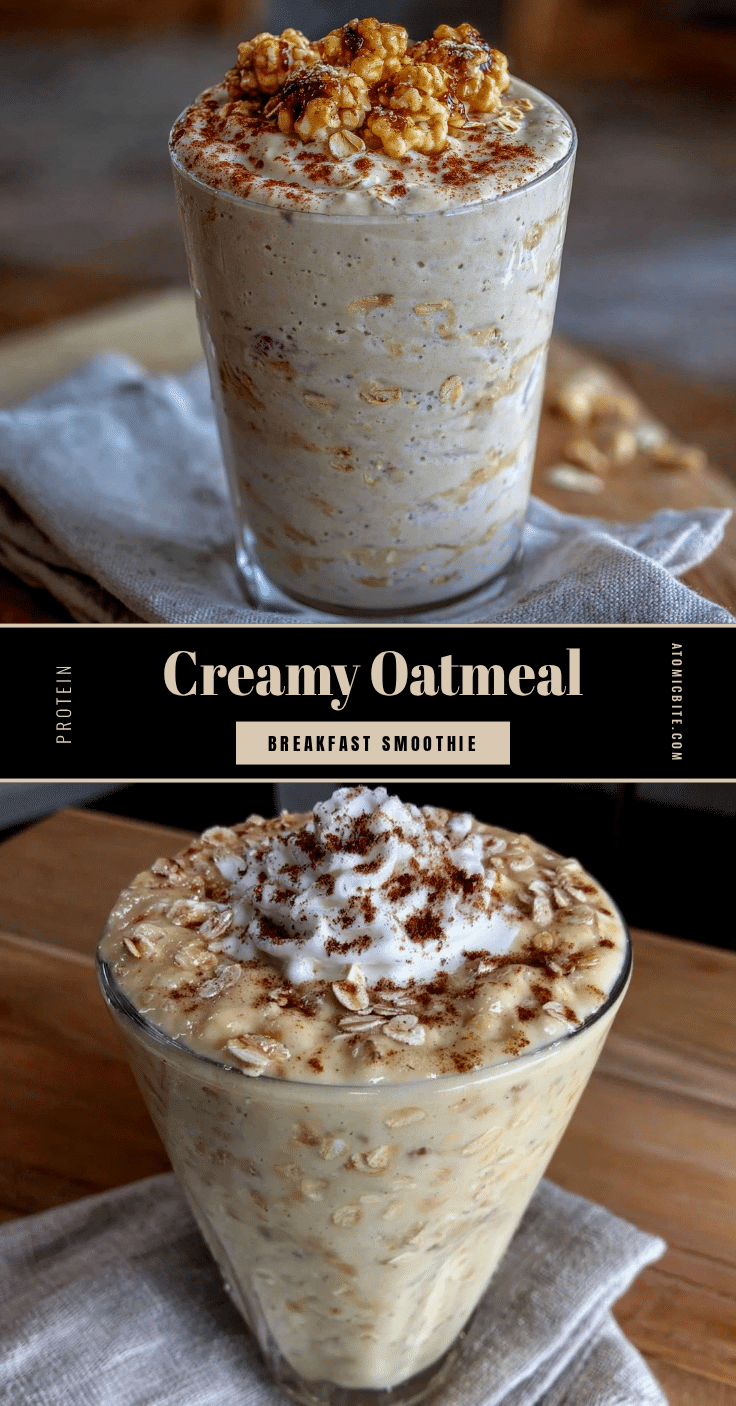 healthy oatmeal protein smoothie recipe